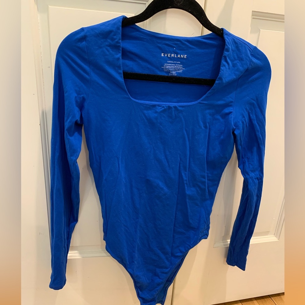 Everlane blue bodysuit